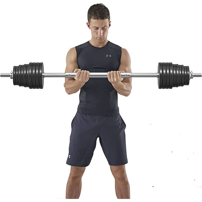 barra recta hueca cromada 1.80 mt