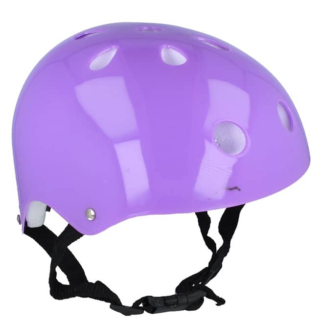 Casco infantil proteccion violeta