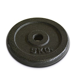 Discos pesas fundicion 5 kg en Uruguay - Musculomania