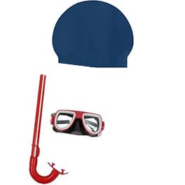 Pack Natación Infantil: Gorra + Lente + Snorkel en Uruguay - Musculomania