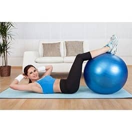 Pelota pilates 75 cm azul