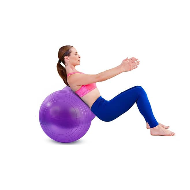 Pelota pilates en forma mani