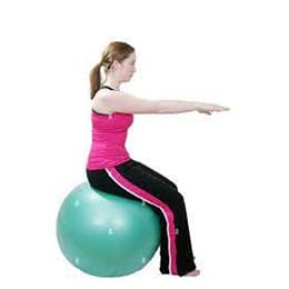 Pelota pilates 85 cm verde