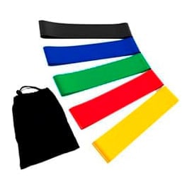 set 5 bandas elasticas en Uruguay - Musculomania