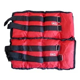 Tobillera pesas 1 kg roja en Uruguay - Musculomania